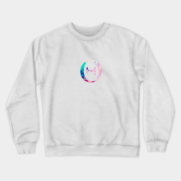 Rainbow Marble Theta Crewneck Sweatshirt by AdventureFinder